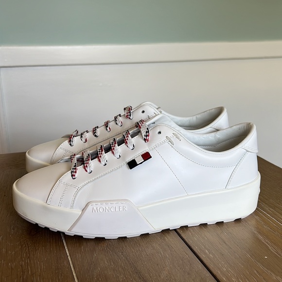 New Rare Moncler white Promyx sneakers 40 made in Italy.  Sold out everywhere. - Picture 8 of 14